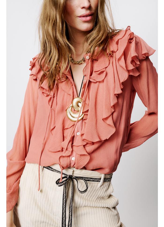 Moliin Tops Angel Shirt in Cedar Wood