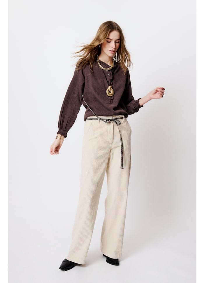 Moliin Tops Geneva Top in Black Coffee