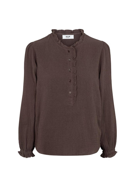 Moliin Tops Geneva Top in Black Coffee