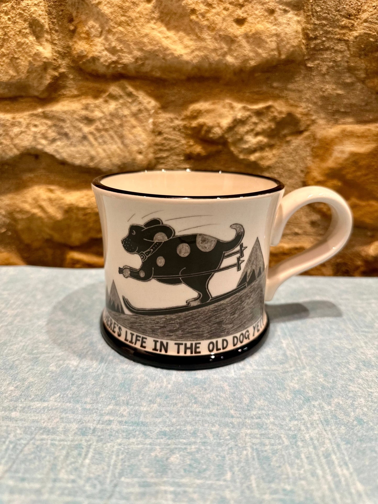 Moorland Pottery Mugs It's A Dog's Life ( Life In The Old Dog )