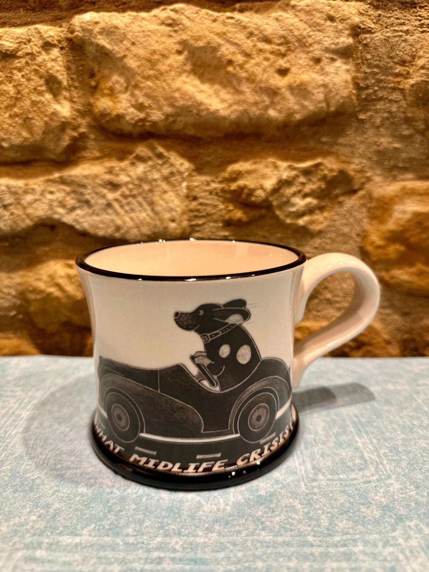 Moorland Pottery Mugs 'It's A Dogs Life' ( What Midlife Crisis? ) Mug
