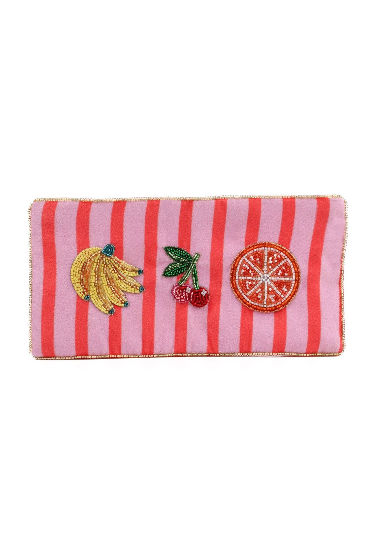 My Doris Accessories MULTI FRUIT ON STRIPE MULTI USE POUCH