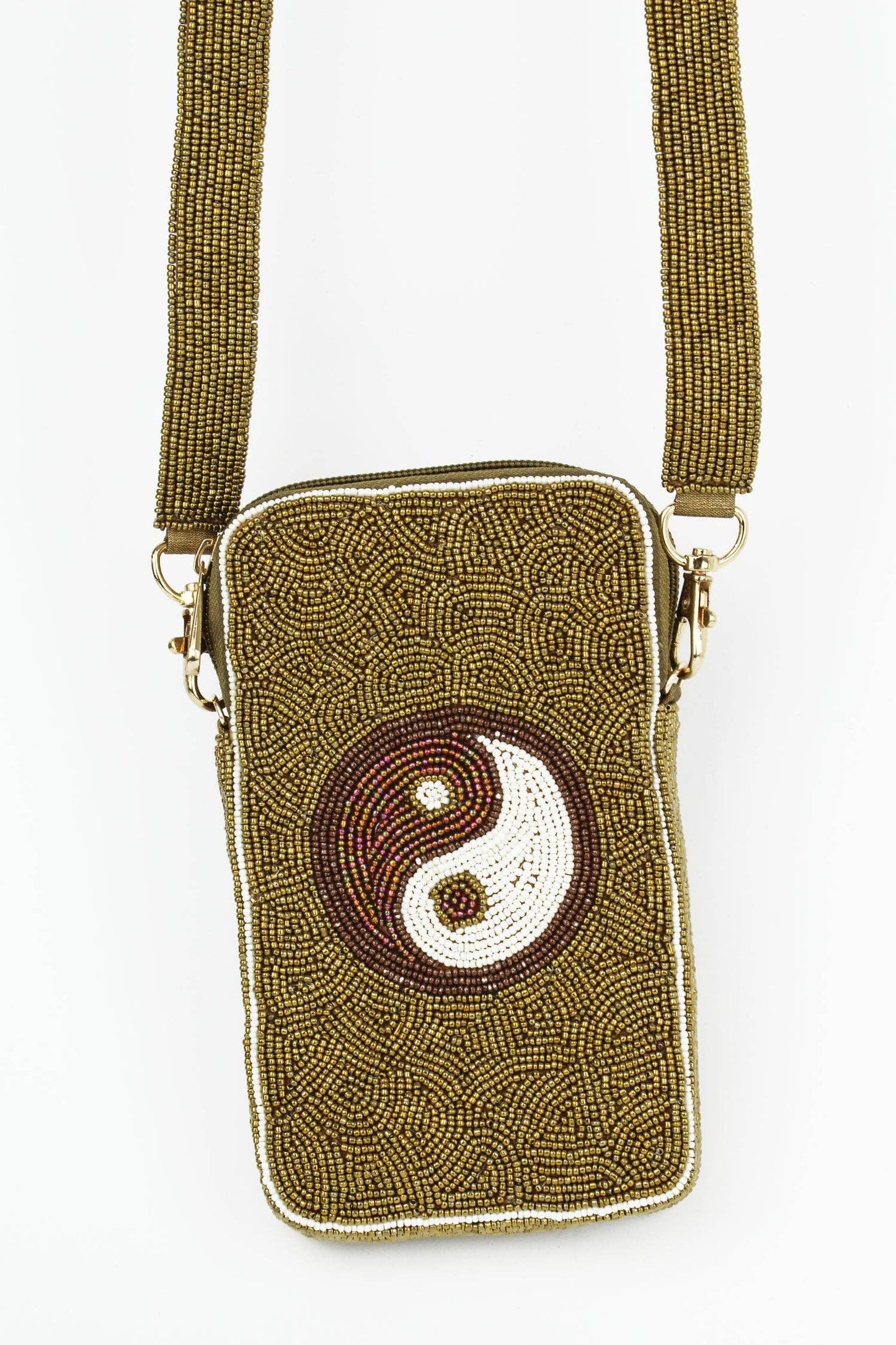 My Doris Bags GOLD BEADED YIN YANG MOBILE PHONE BAG
