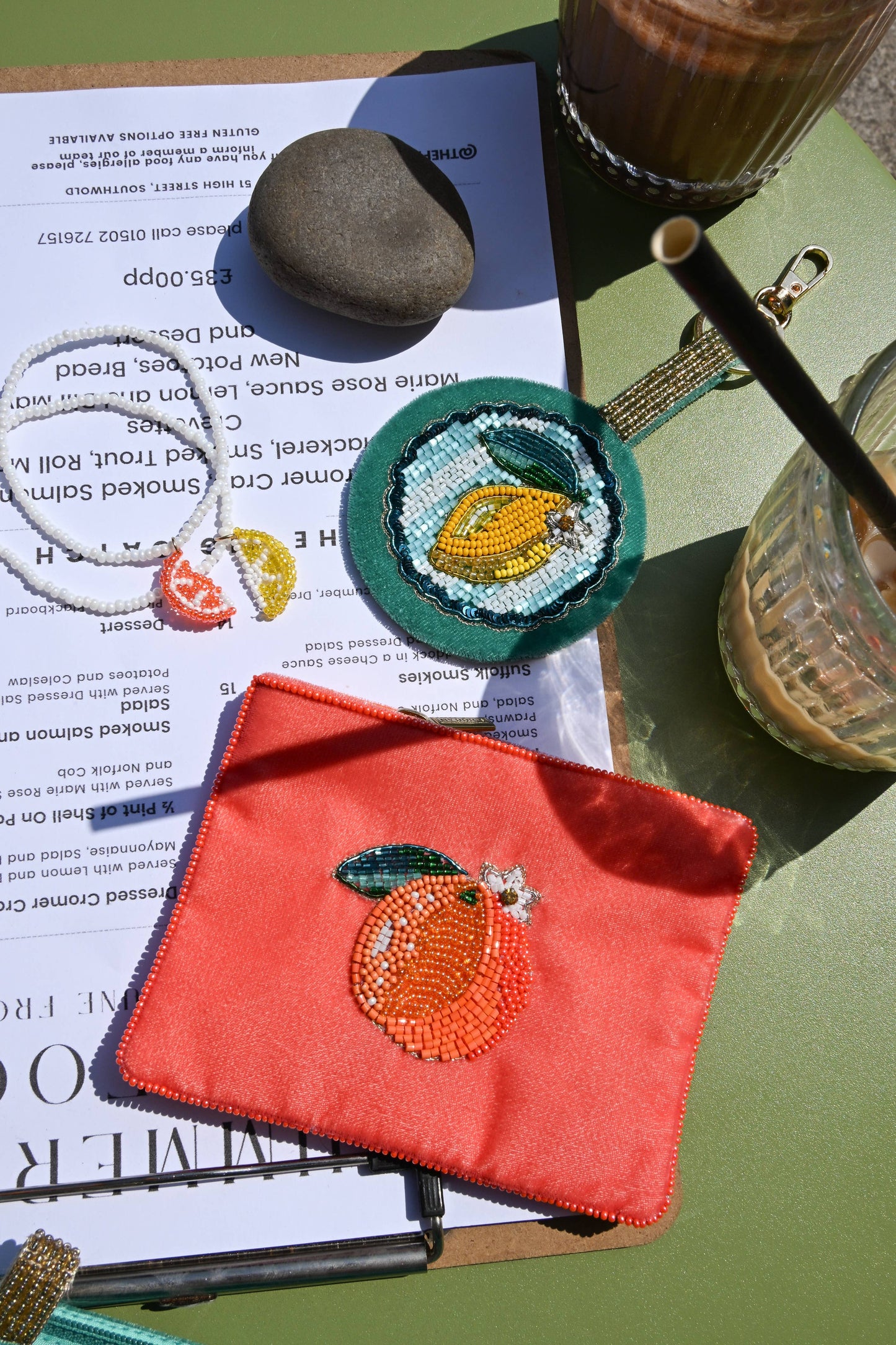 My Doris Bags SUMMER ORANGE SMALL POUCH