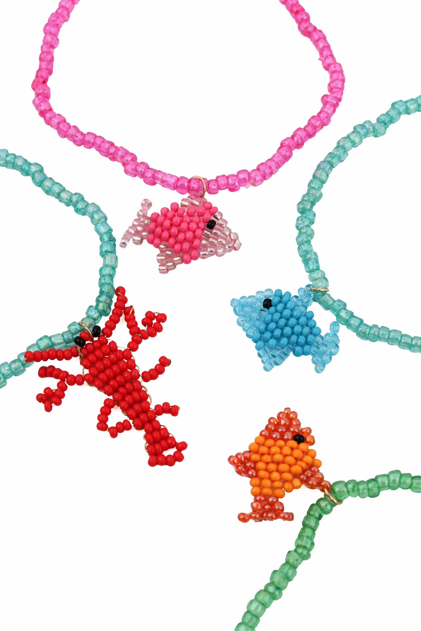 My Doris Bracelets BEADED SEA MOTIF ELASTIC BRACELETS