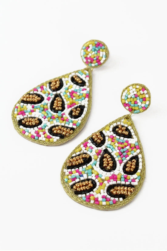 My Doris Confetti Leopard Print Earrings