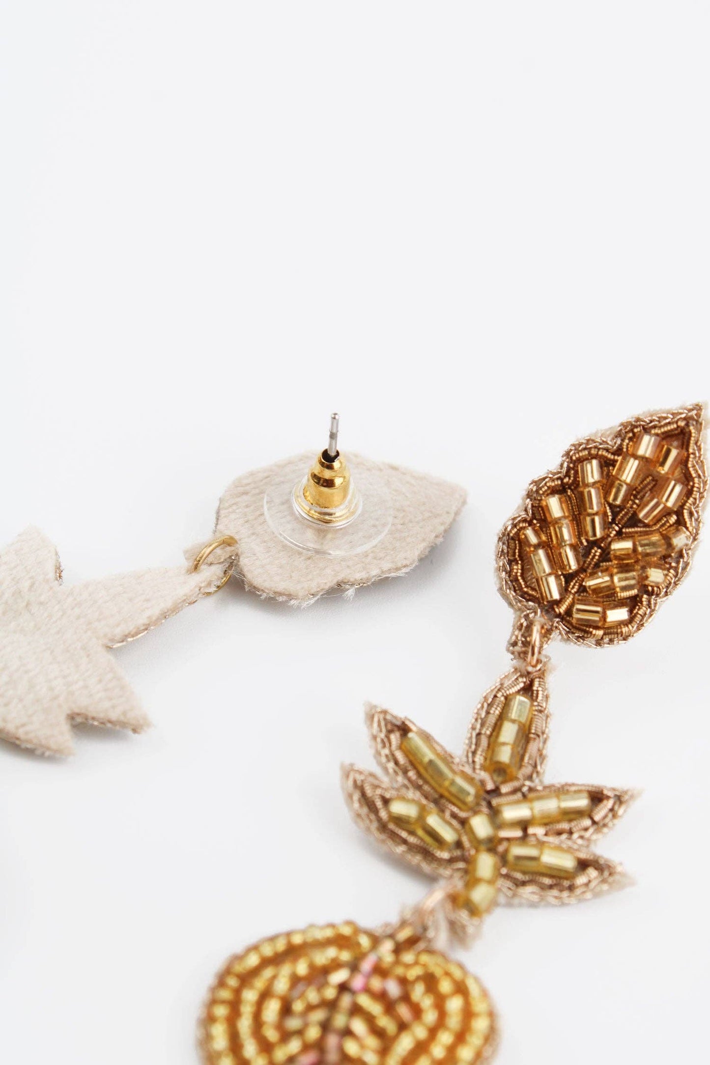 My Doris Earrings GOLD LEAF TRIPLE EARRINGS
