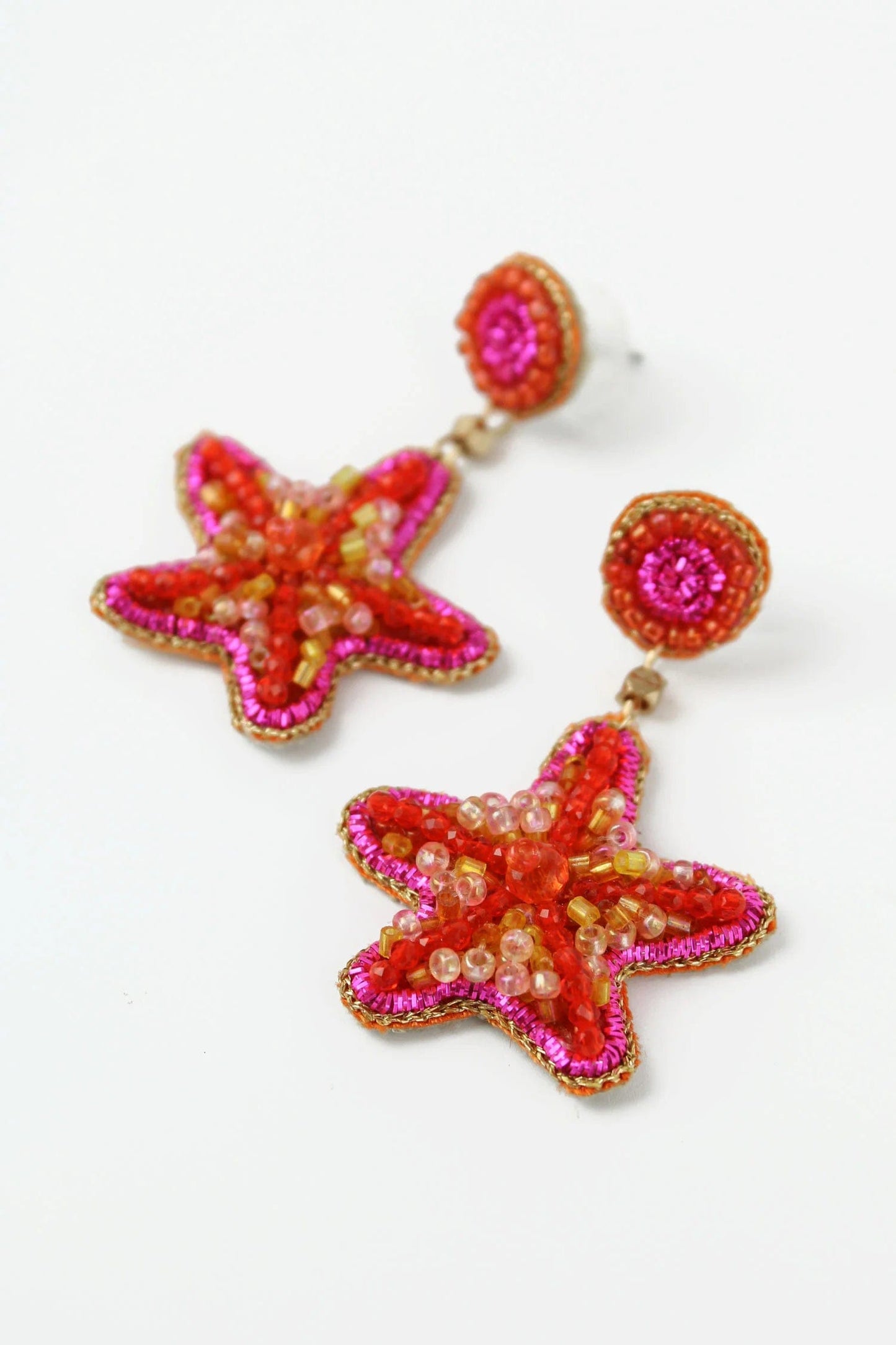 My Doris Earrings Pink Starfish Earrings