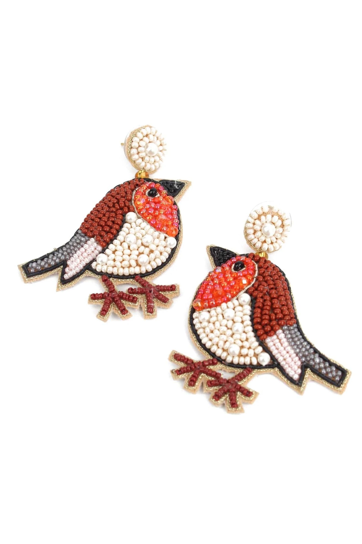 My Doris Earrings Robin Beaded Earrings