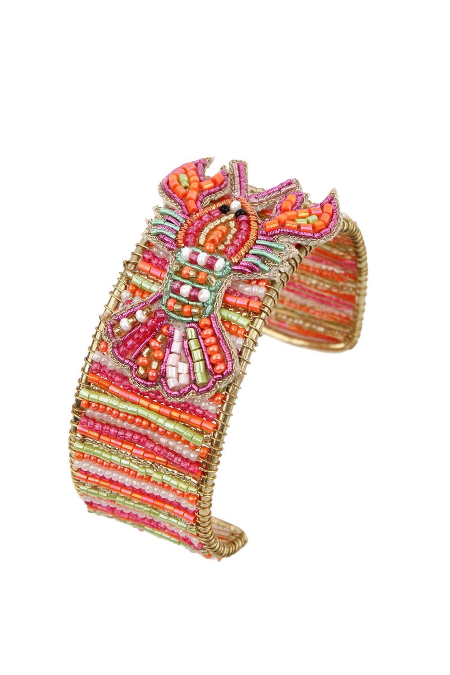 My Doris LOBSTER BEADED CUFF