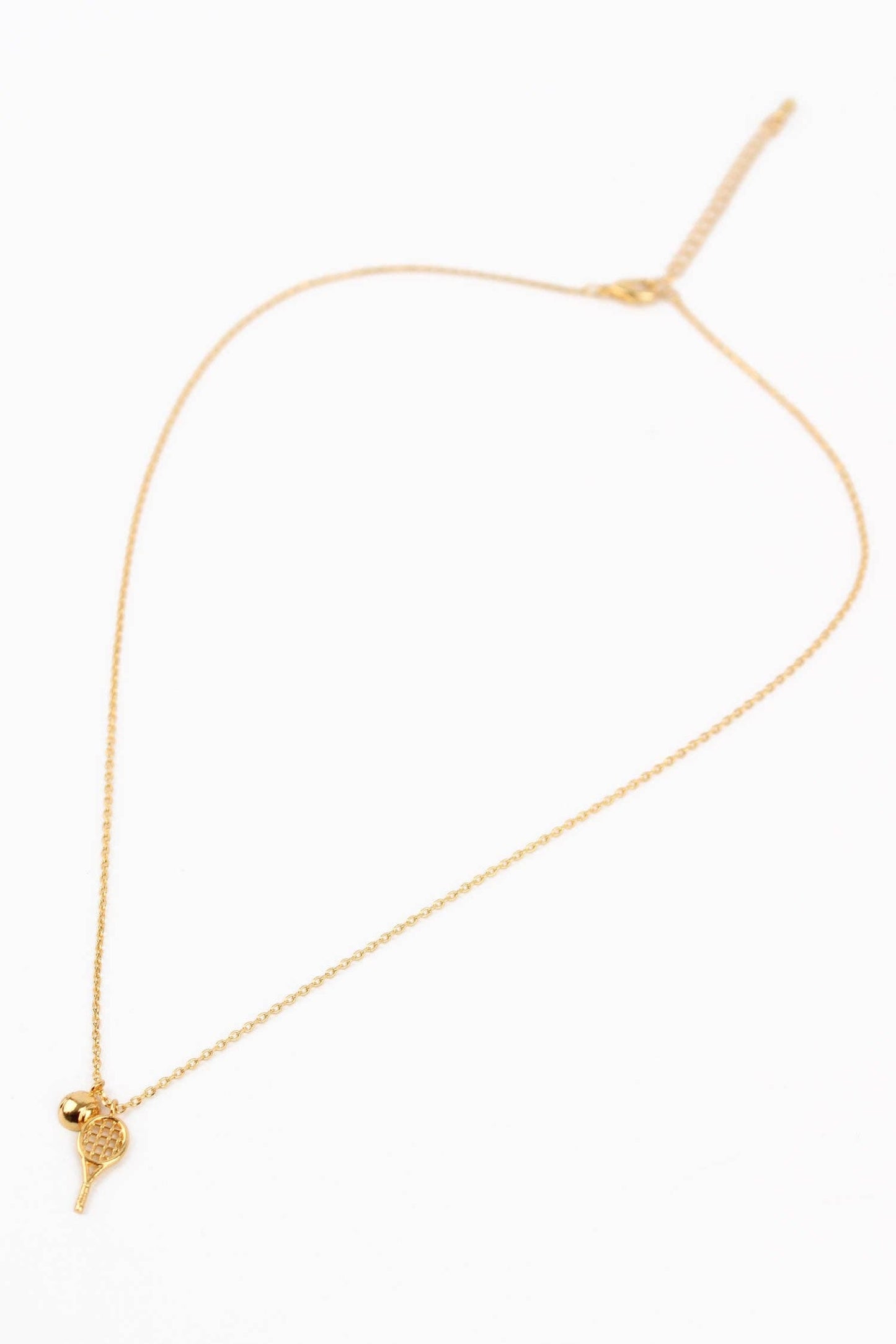 My Doris Necklaces TENNIS RACKET AND BALL NECKLACE