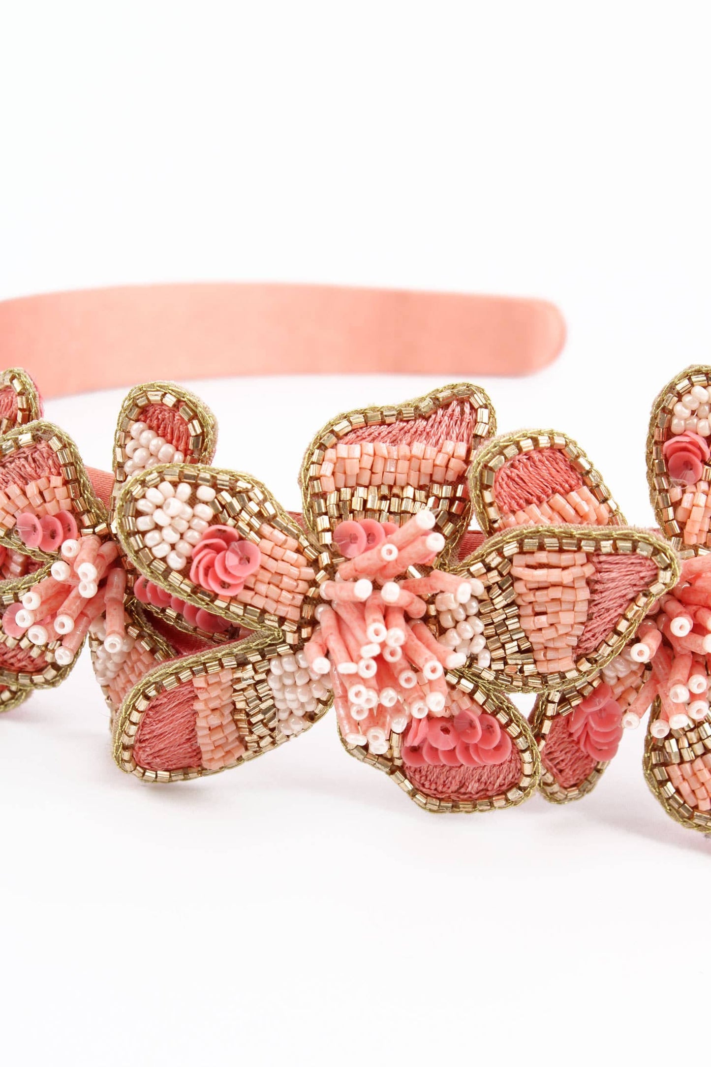 My Doris PEACH FLOWER HEADBAND