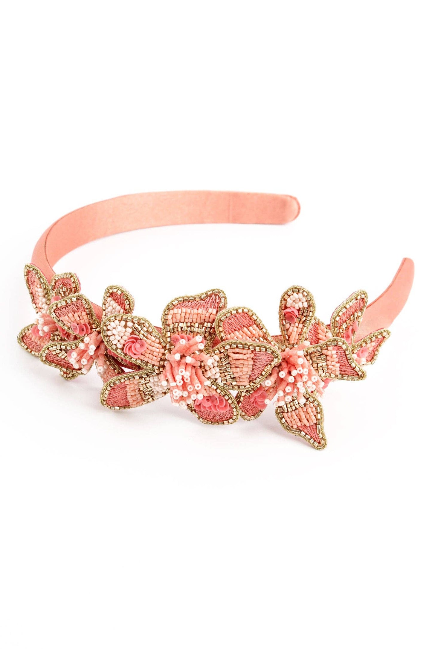 My Doris PEACH FLOWER HEADBAND