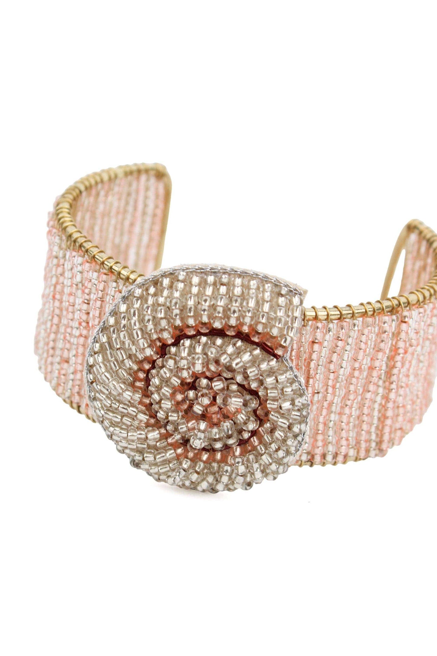 My Doris SWIRL SHELL BEADED CUFF