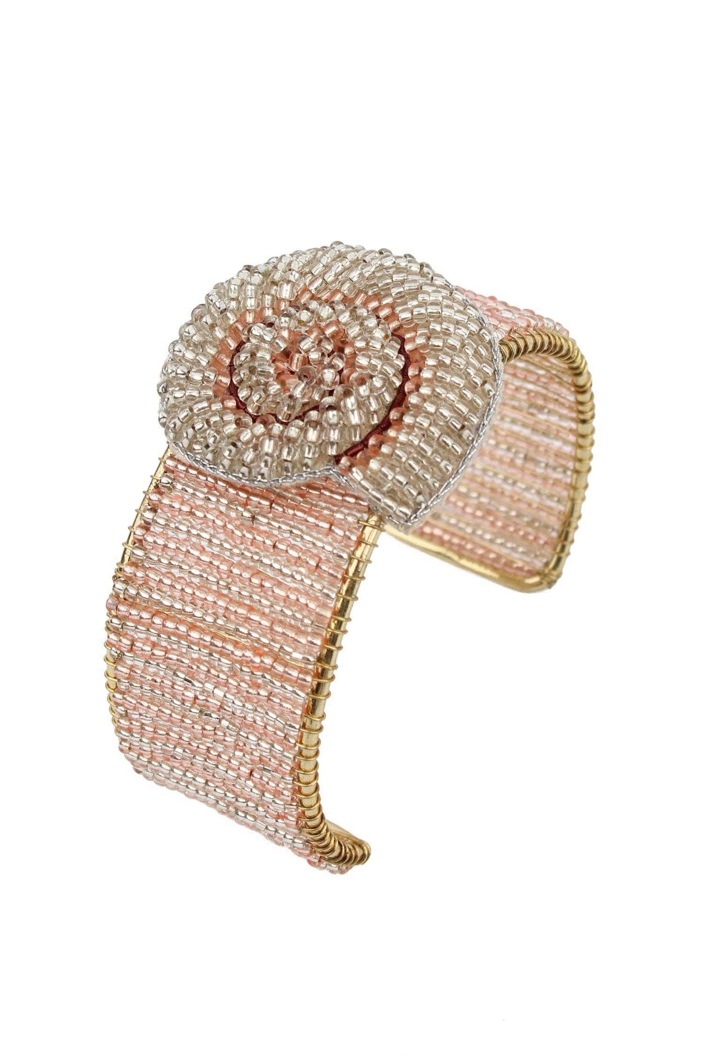 My Doris SWIRL SHELL BEADED CUFF