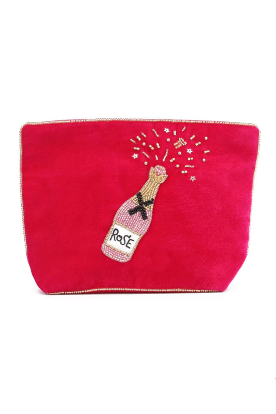My Doris Toiletry & Cosmetic Bags Medium Pink Rose Pouch