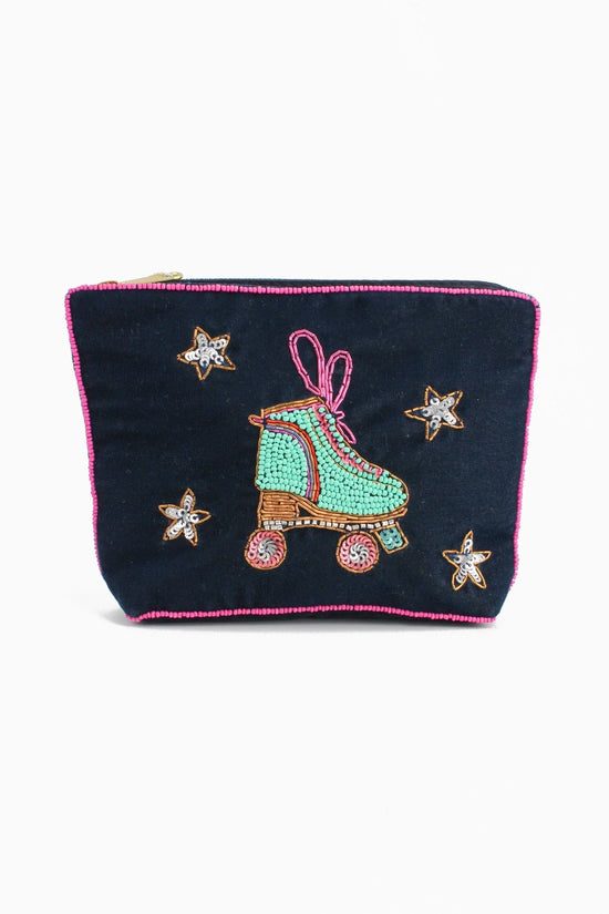 My Doris Toiletry & Cosmetic Bags Roller Skates and Stars Small Pouch