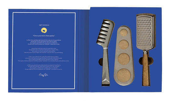 My Gifts Trade Gifts 3-piece Pasta Set - Portioner + Grater + Tongs In Gift Novel Gift Box