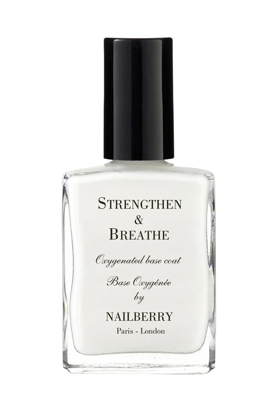 Nailberry Nail Treatment Strengthen & Breathe Oxygenated Base Coat and Nail Strengthener