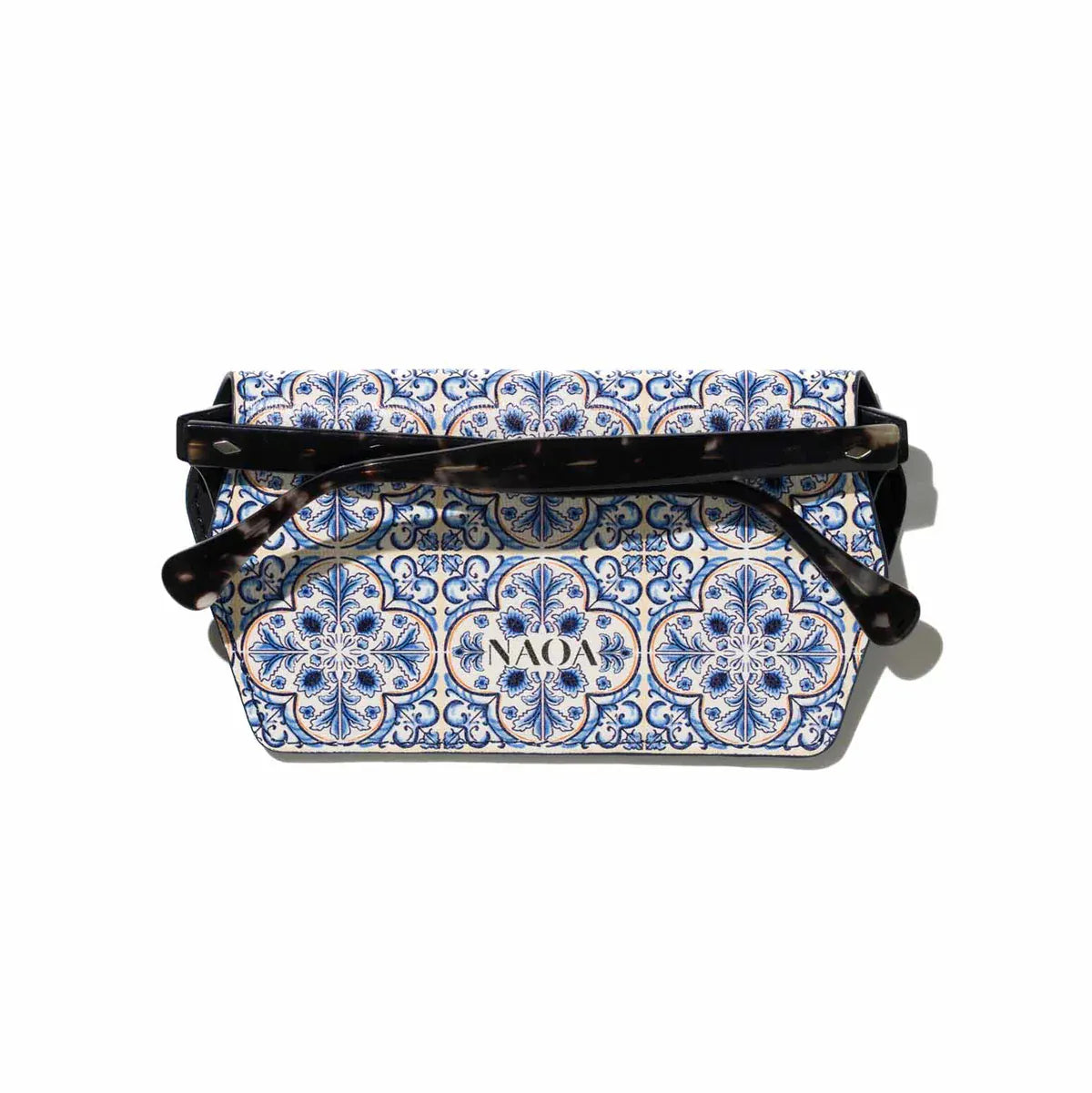 NAOA Eyewear Accessories Crazy Paving Pattern Slim Glasses Case - Patterned