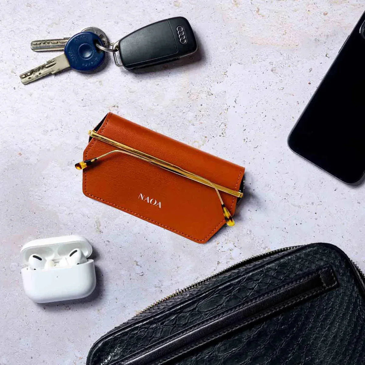 NAOA Eyewear Accessories Slim Glasses Case - Plain Colours