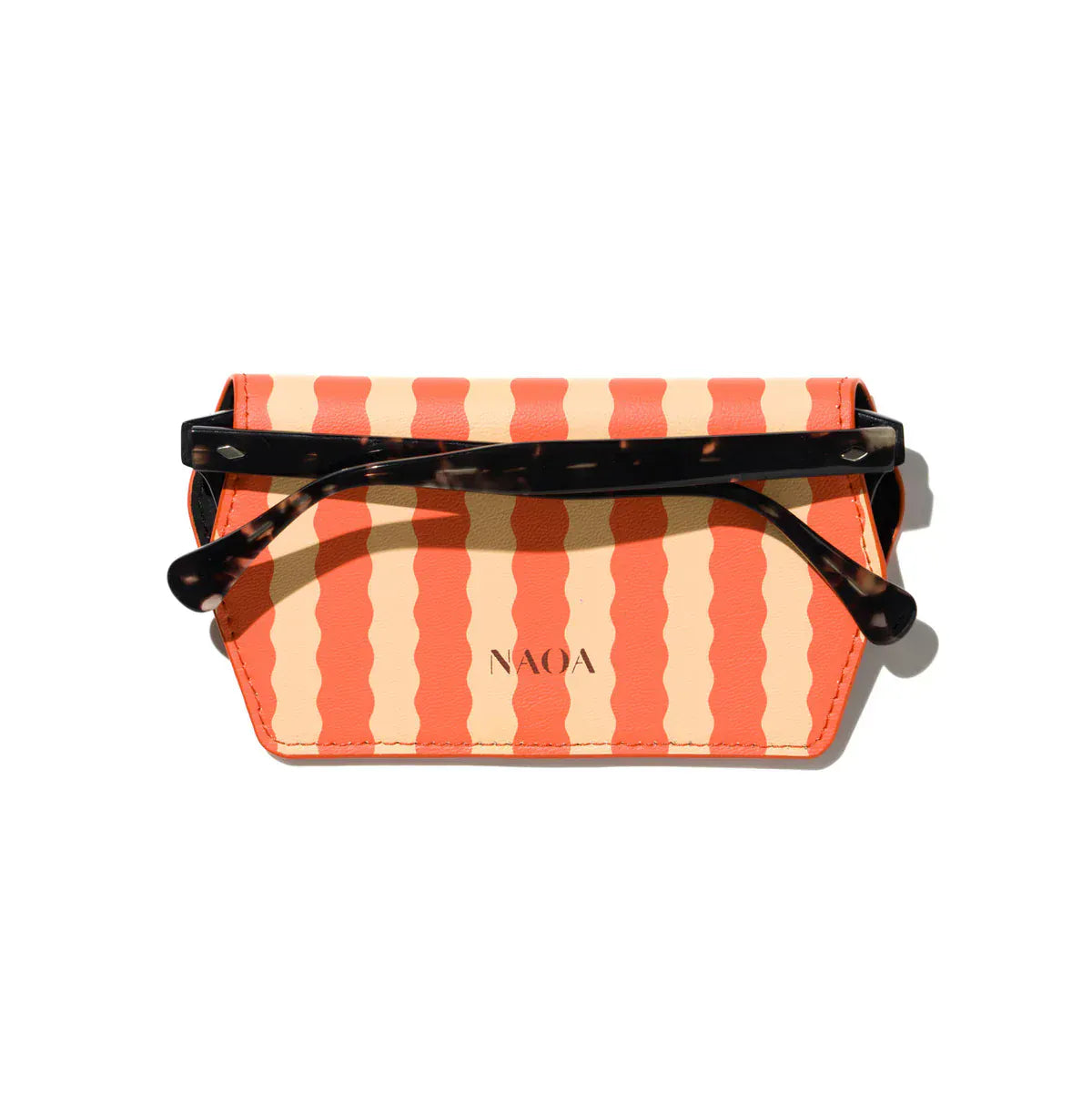 NAOA Eyewear Accessories Wave Pattern Slim Glasses Case - Patterned