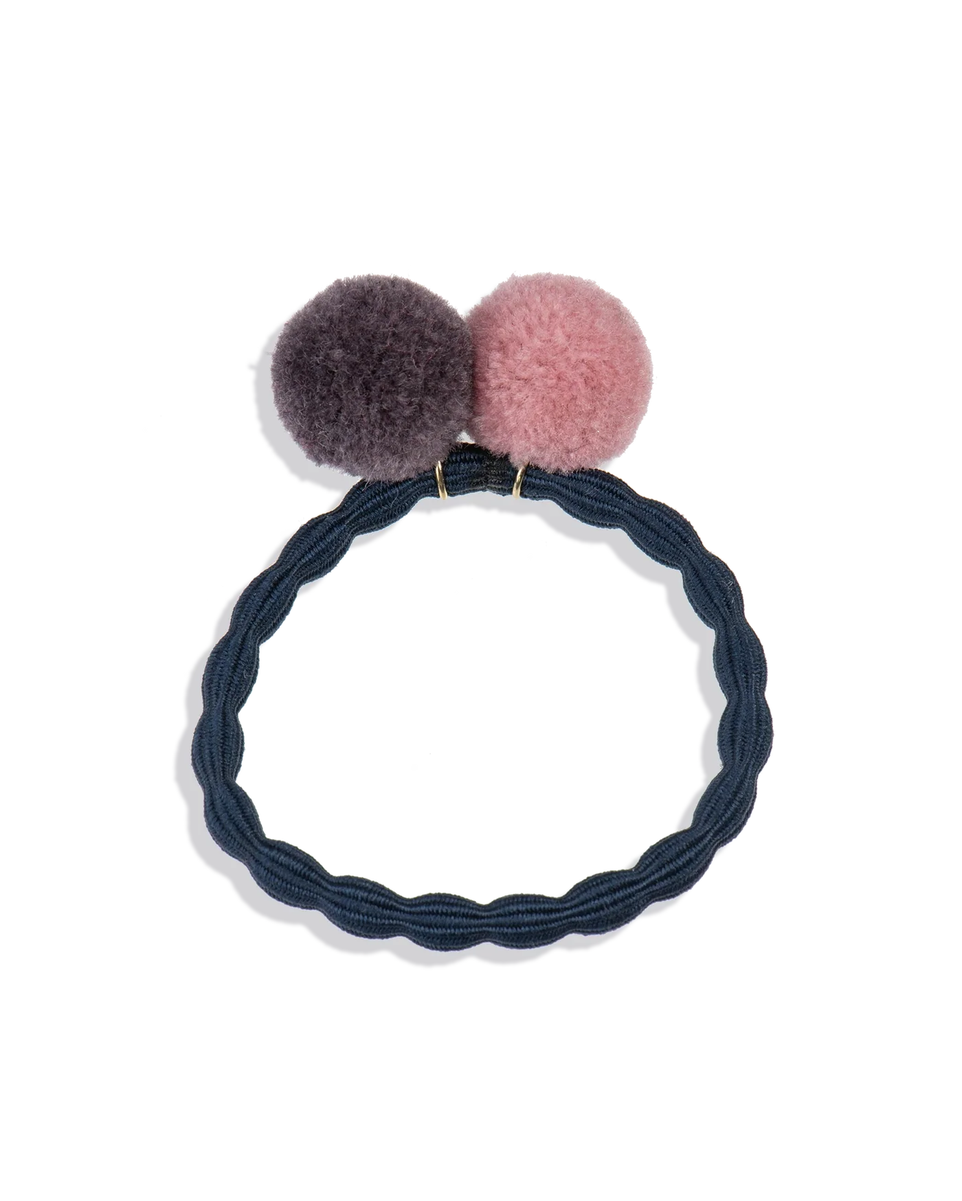 PomPom Hair Tie Navy