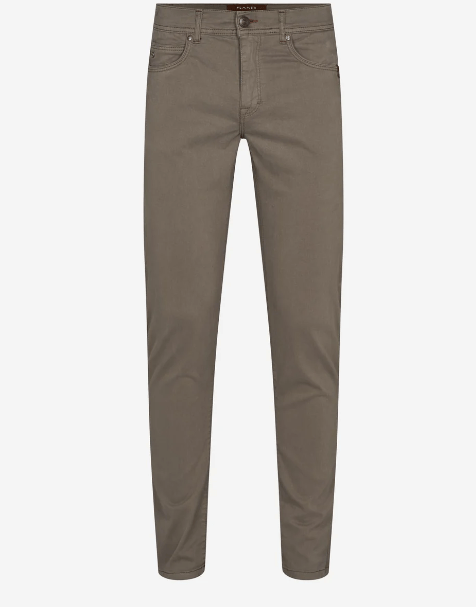 NELLIE&DOVE Burton Suede Touch Trousers in Dark Army