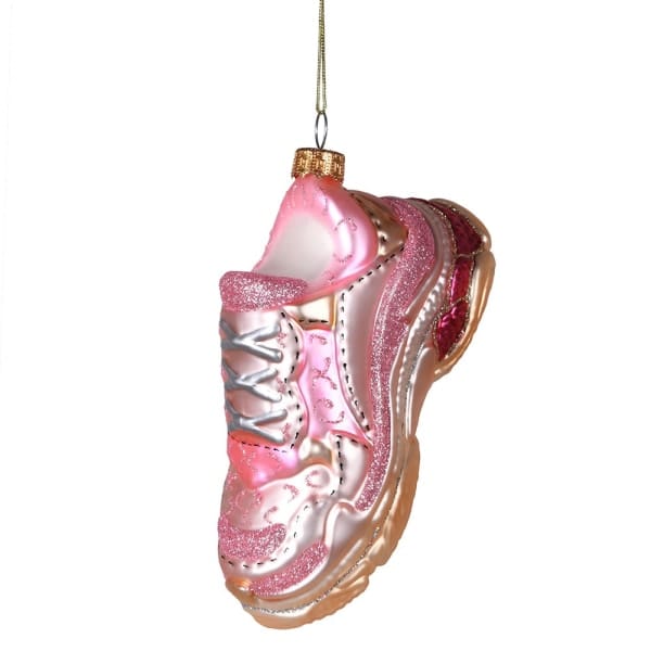 NELLIE & DOVE Christmas Pretty in Pink Trainer Bauble