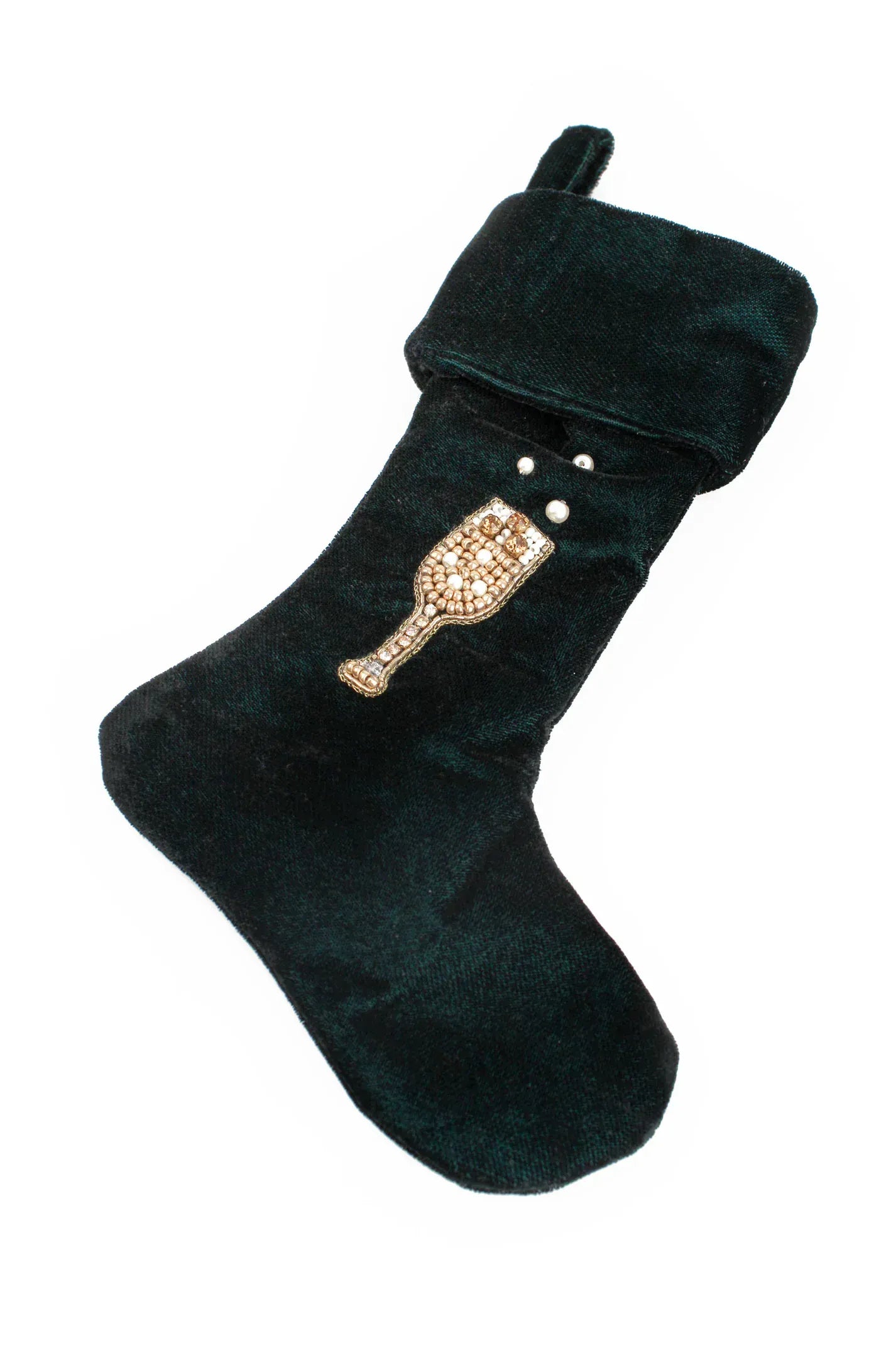 NELLIE&DOVE GLASS OF FIZZ Pre-Filled Beaded Stocking – £45