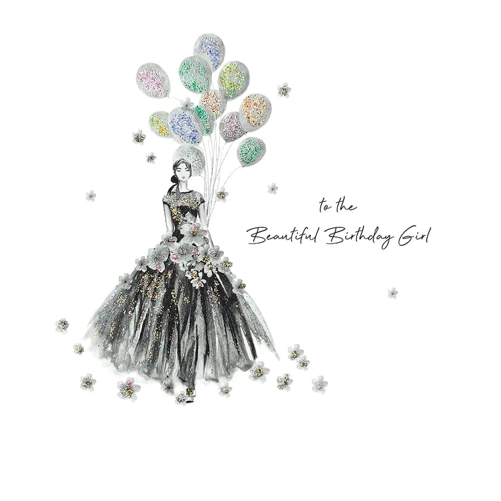 NELLIE&DOVE Greetings Cards To The Beautiful Birthday Girl Greetings Card