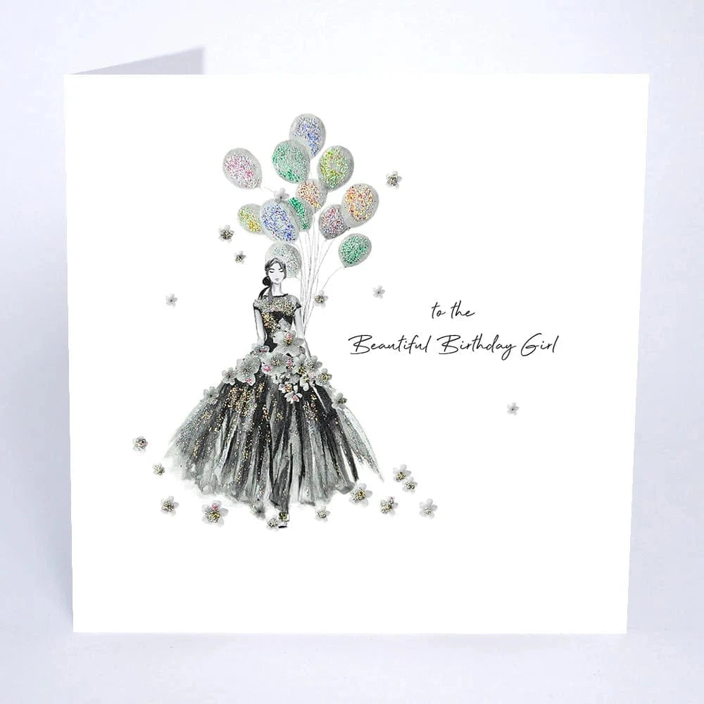 NELLIE&DOVE Greetings Cards To The Beautiful Birthday Girl Greetings Card