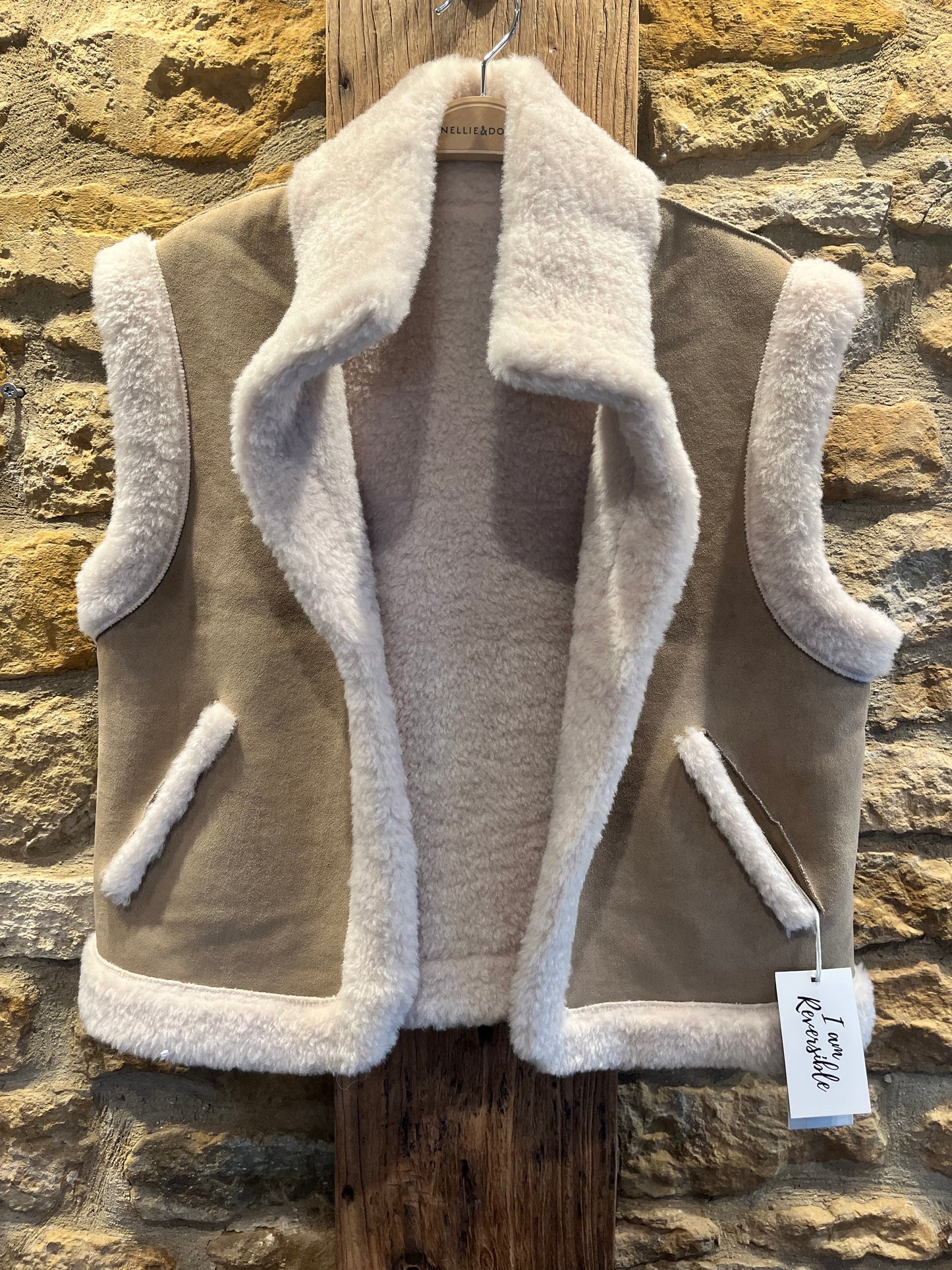 NELLIE&DOVE Jackets Reversible Teddy Gilet