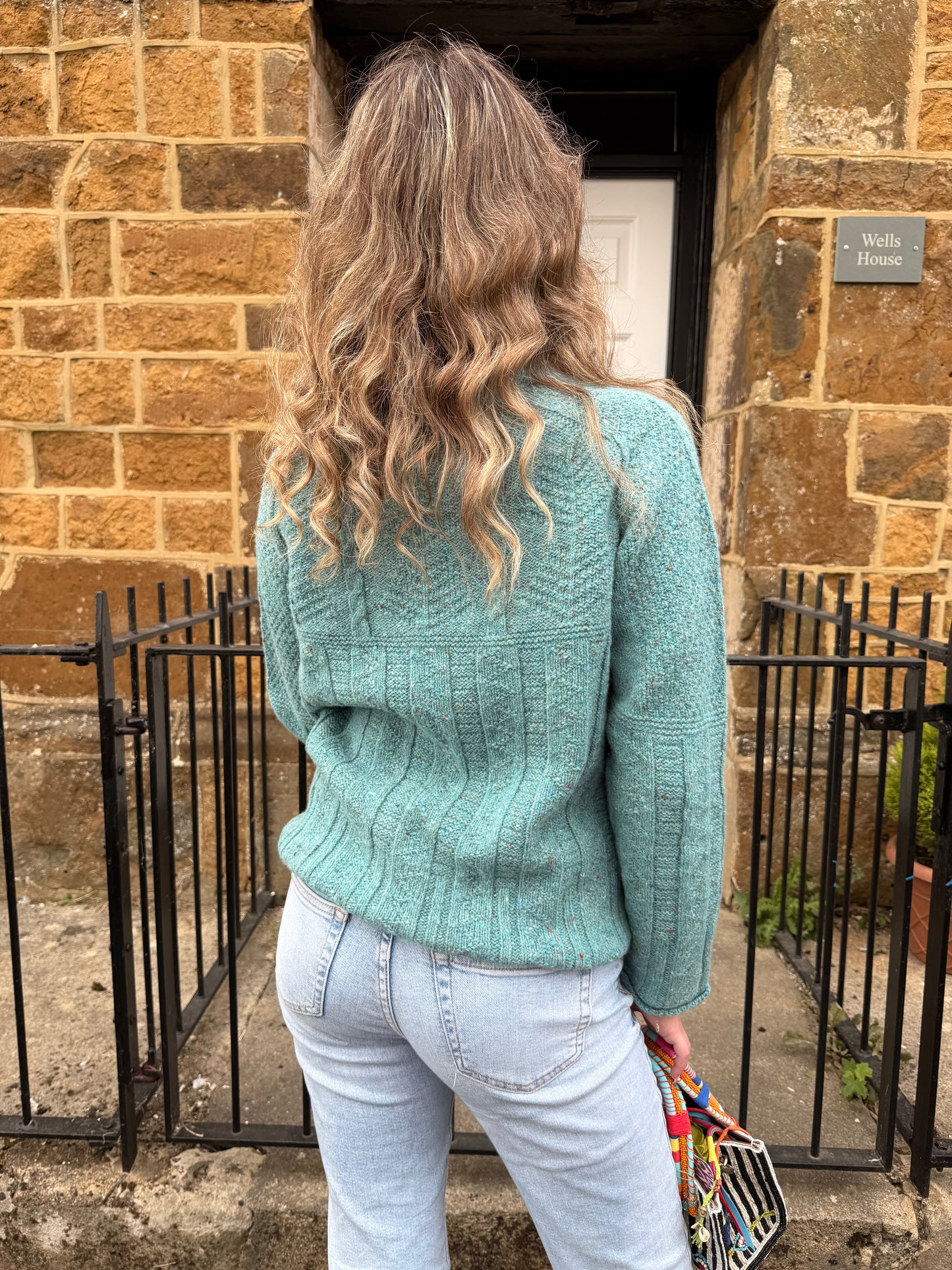 NELLIE & DOVE Jumpers Cable Patchwork Jumper