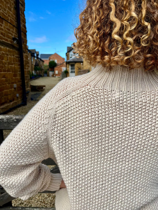 NELLIE&DOVE Jumpers No. 1 Jumper in Moss Stitch Almond