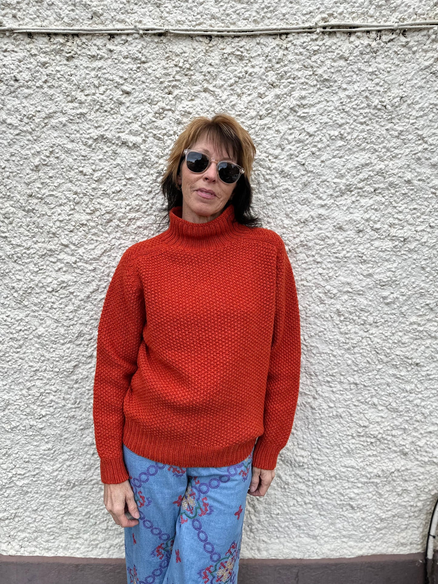 NELLIE & DOVE Knitwear Number One Jumper in Furnace