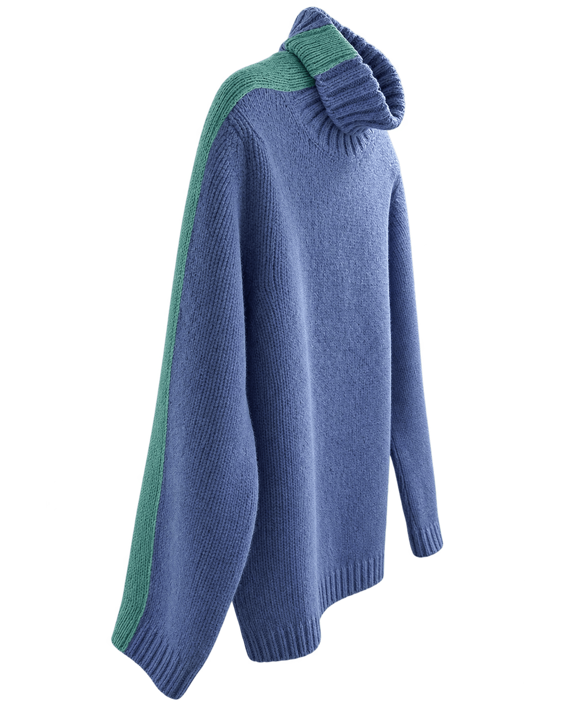 NELLIE & DOVE Knitwear The Bella Side Stripe Knit in Stitch & Tourmaline