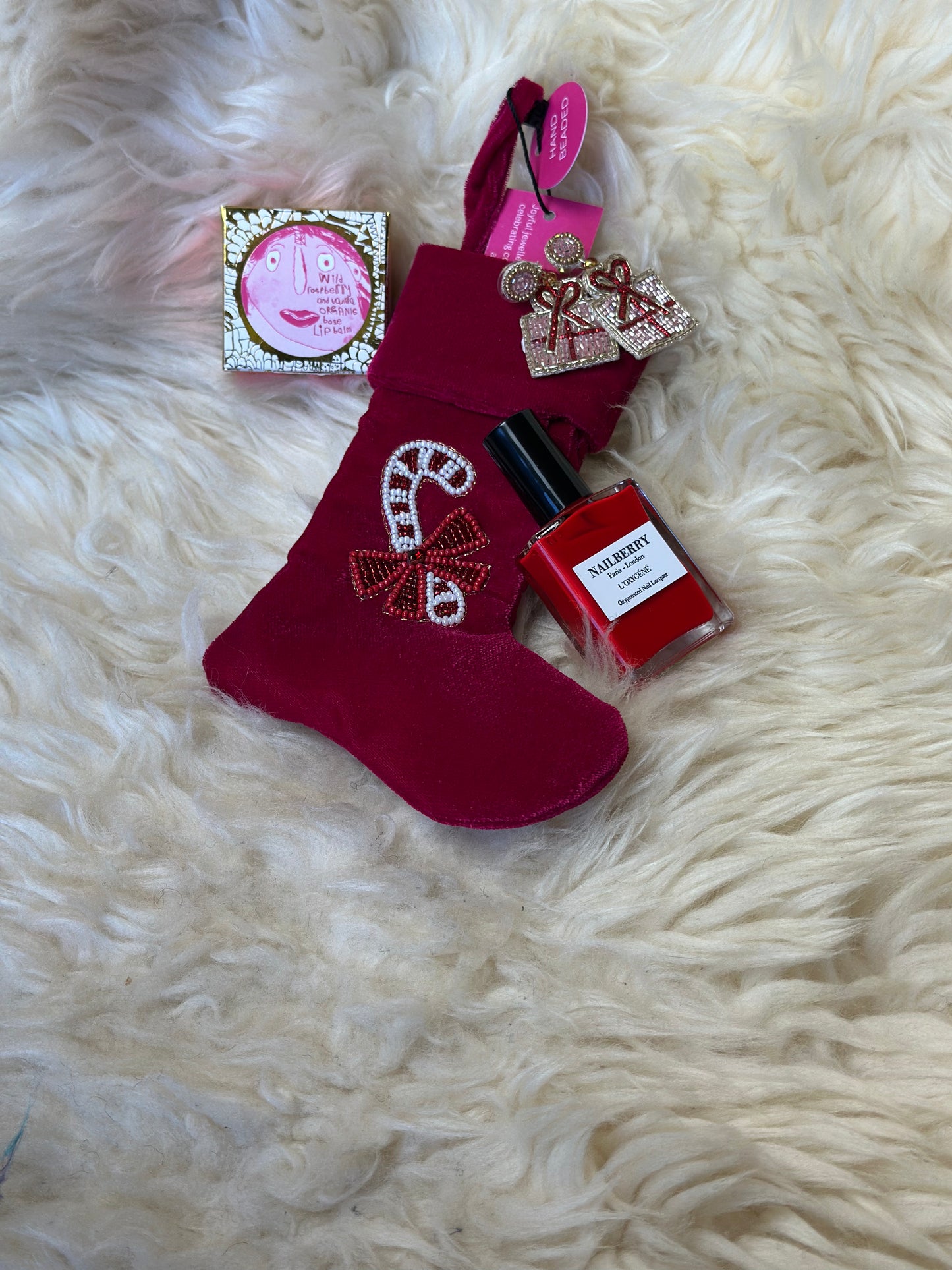 NELLIE&DOVE Pre-Filled Beaded Stocking – £45