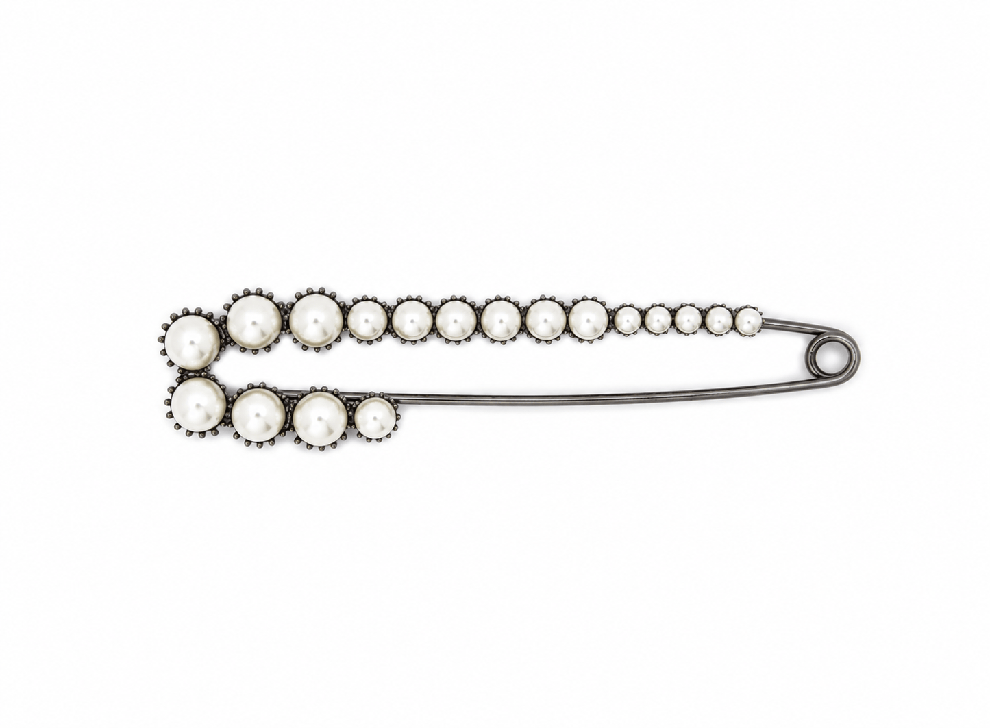 Nellie's Nuggets Brooch Large Pin with Pearls Brooch