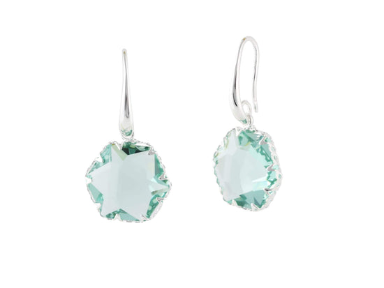Nellie's Nuggets Earrings Aqua Halo Earrings