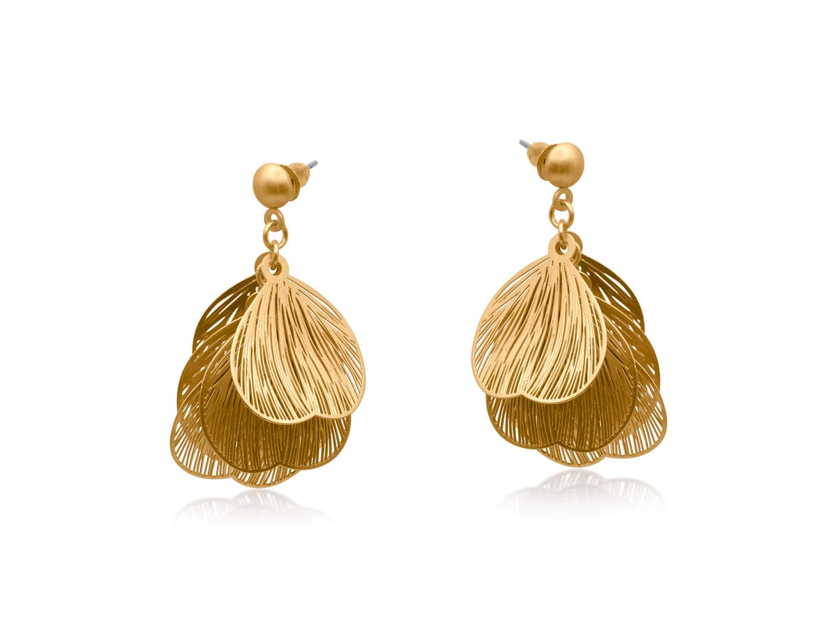 Nellie's Nuggets Earrings Cluster Earrings in Gold
