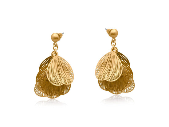 Nellie's Nuggets Earrings Cluster Earrings in Gold