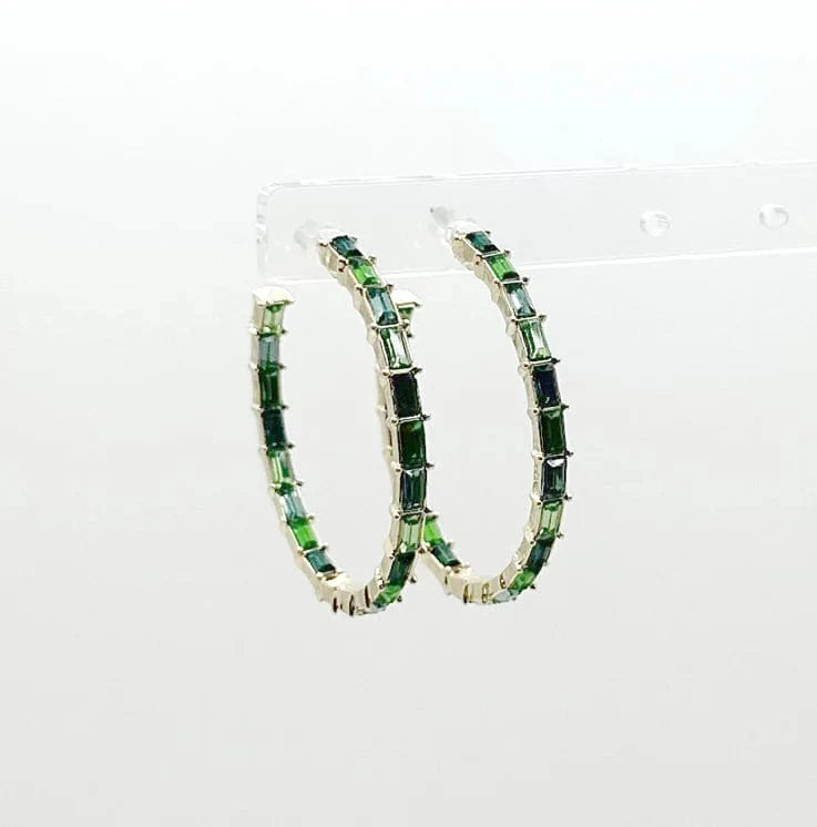 Nellie's Nuggets Earrings Part-ay Crystal Hoops