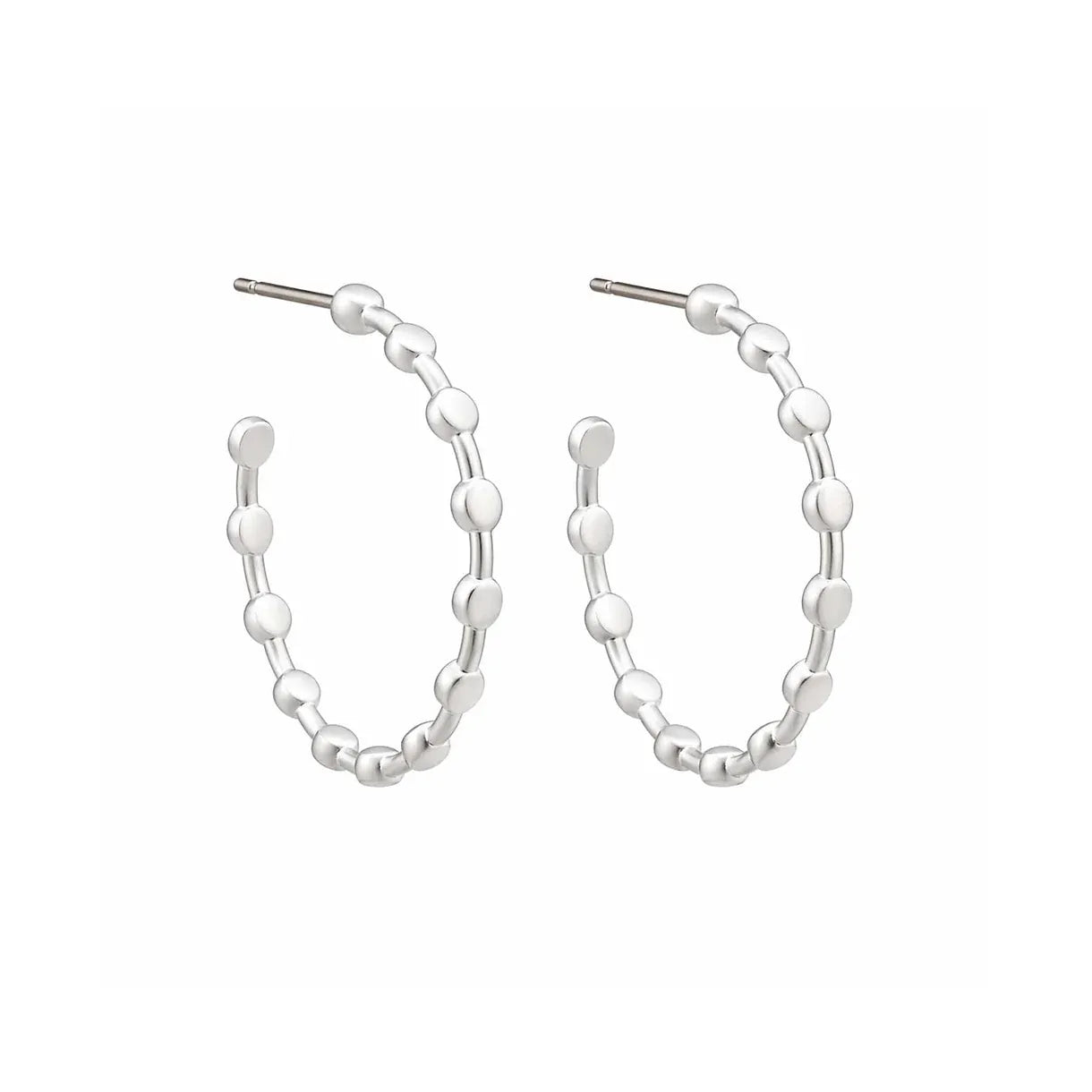 Nellie's Nuggets Earrings Silver Dot Earrings
