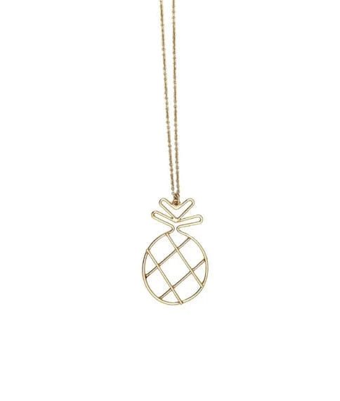 Nellie's Nuggets Necklaces Gold Pineapple Short Necklace