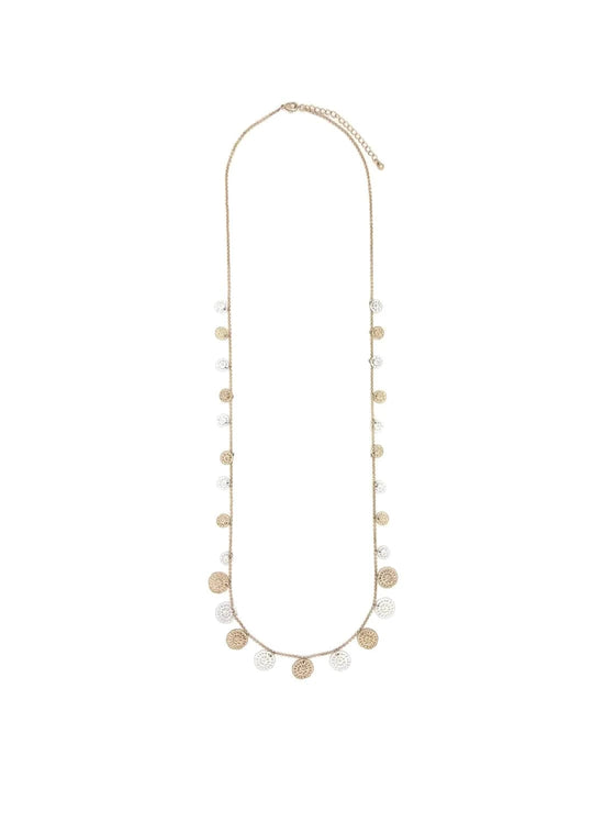 Nellie's Nuggets Necklaces Matte Gold- Silver MGMS Nellie's Necklace