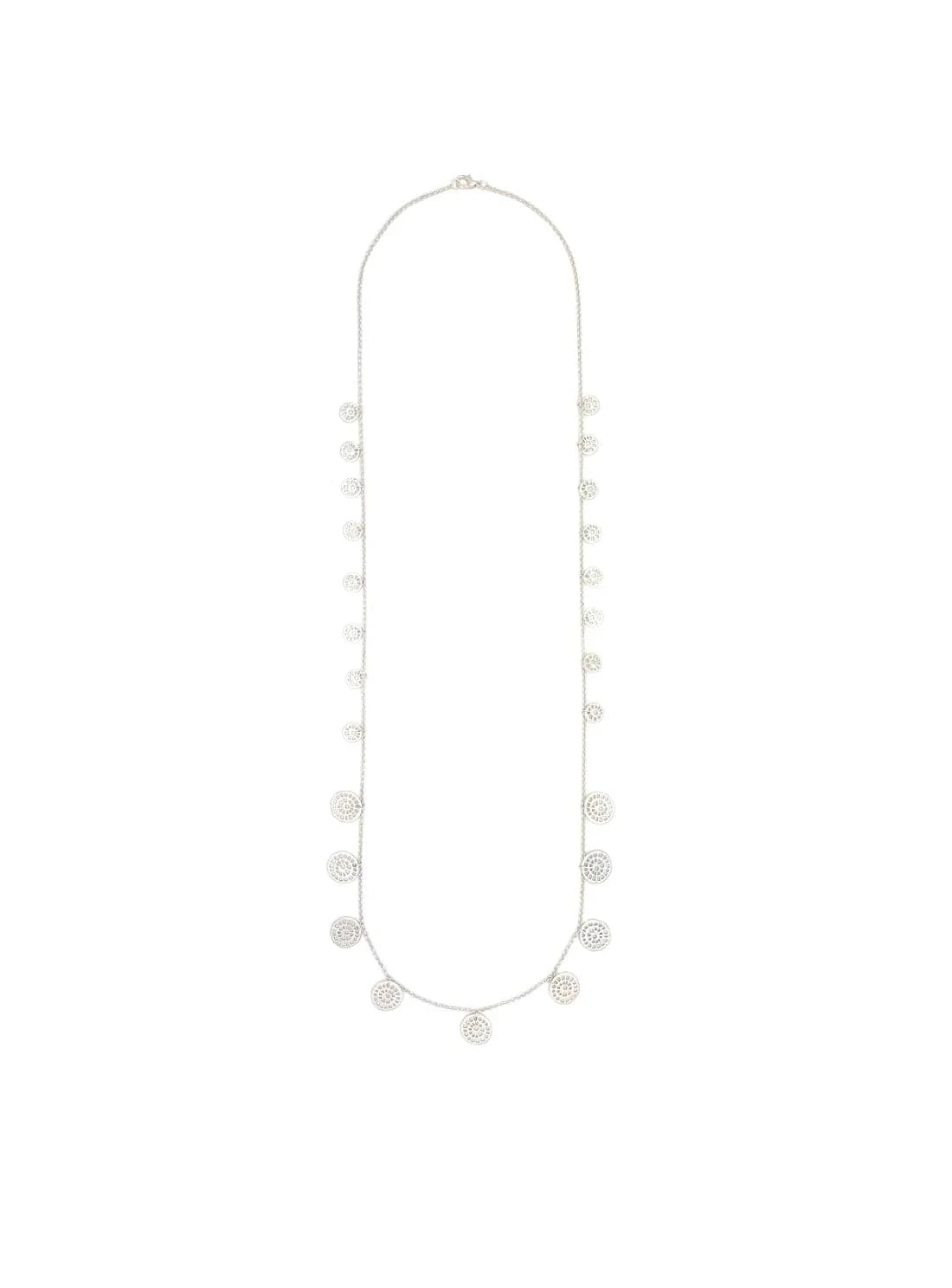 Nellie's Nuggets Necklaces Matte Silver MS Nellie's Necklace