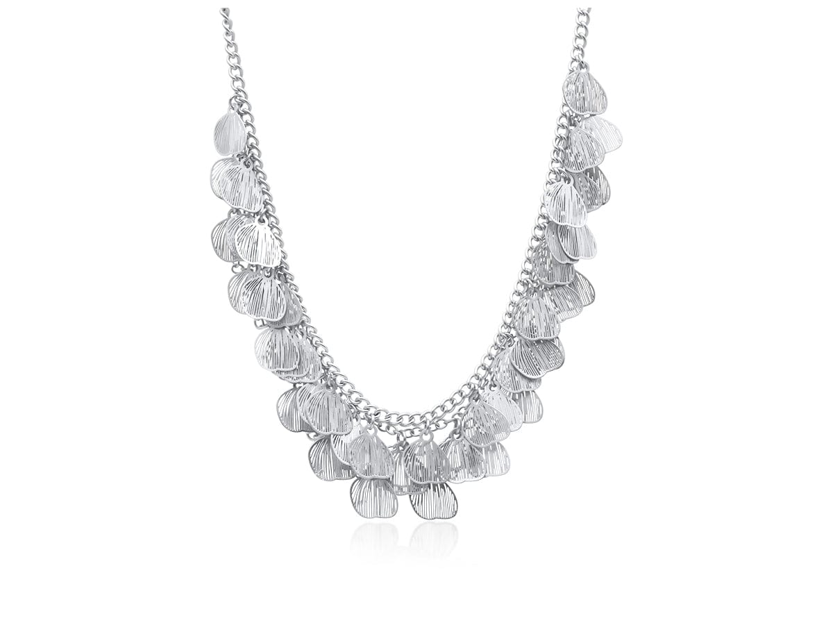 Nellie's Nuggets Necklaces Petal Cluster Necklace in Silver