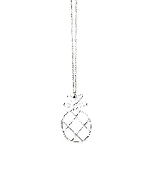 Nellie's Nuggets Necklaces Silver Pineapple Short Necklace