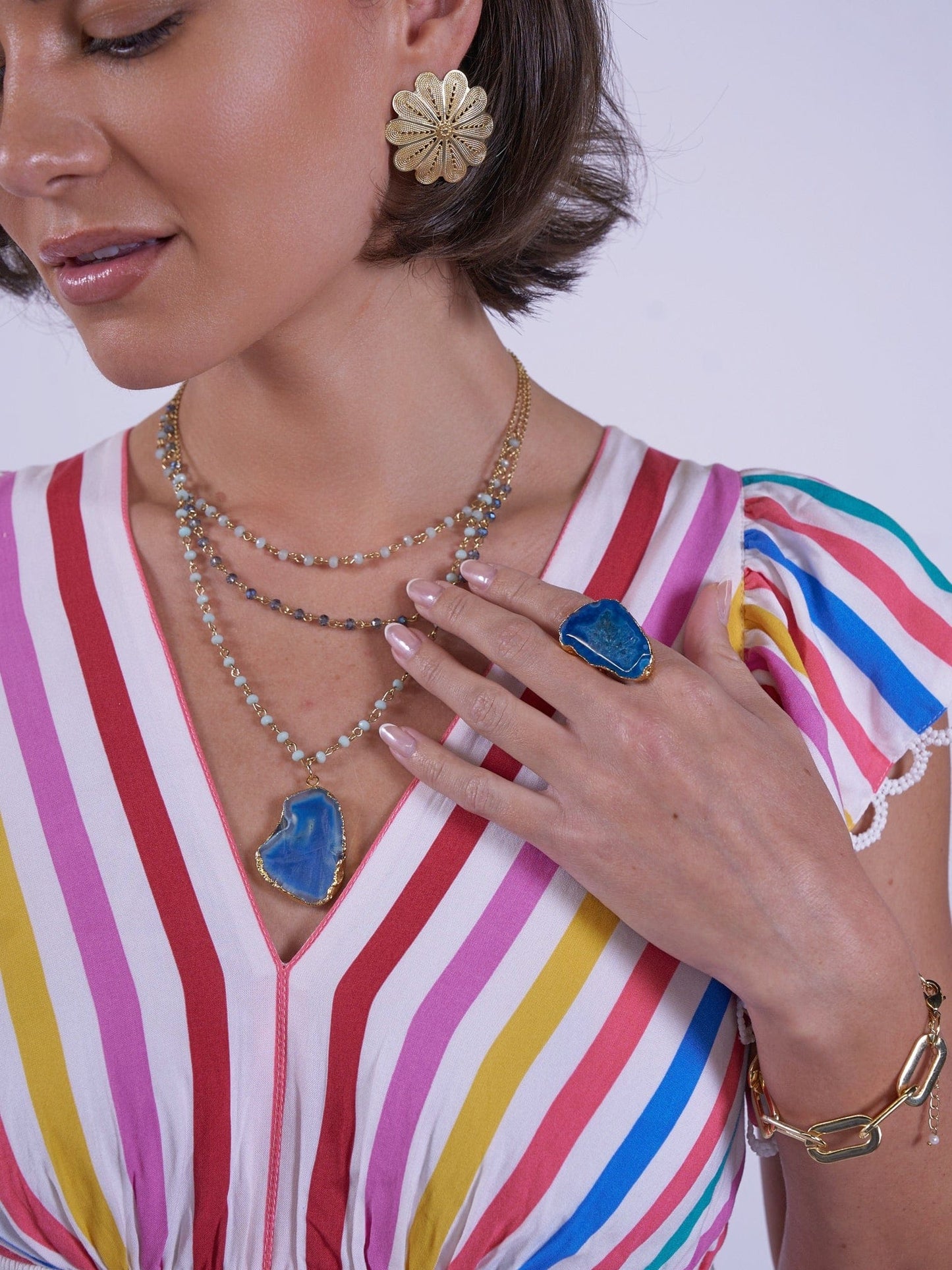 New Day Originals Dresses Misha Dress in Candy Stripe